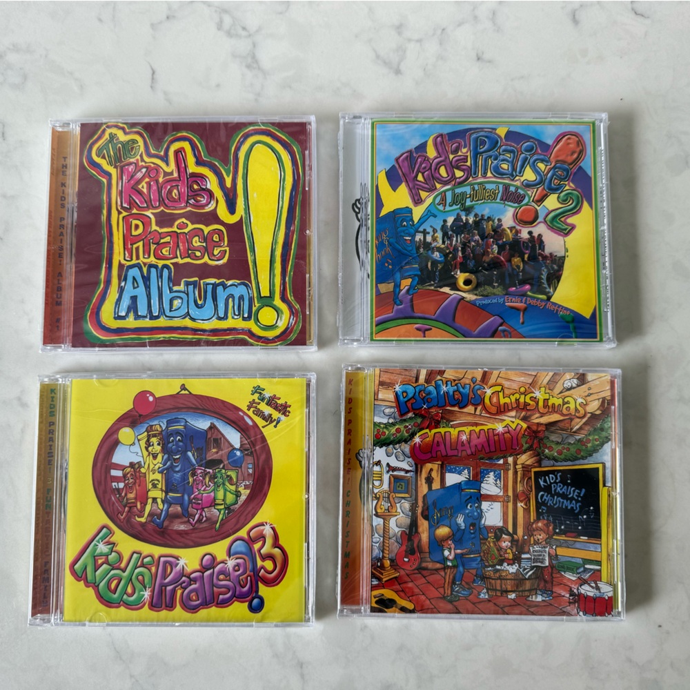 NWT Kids Praise Albums 4 Pack CDs.